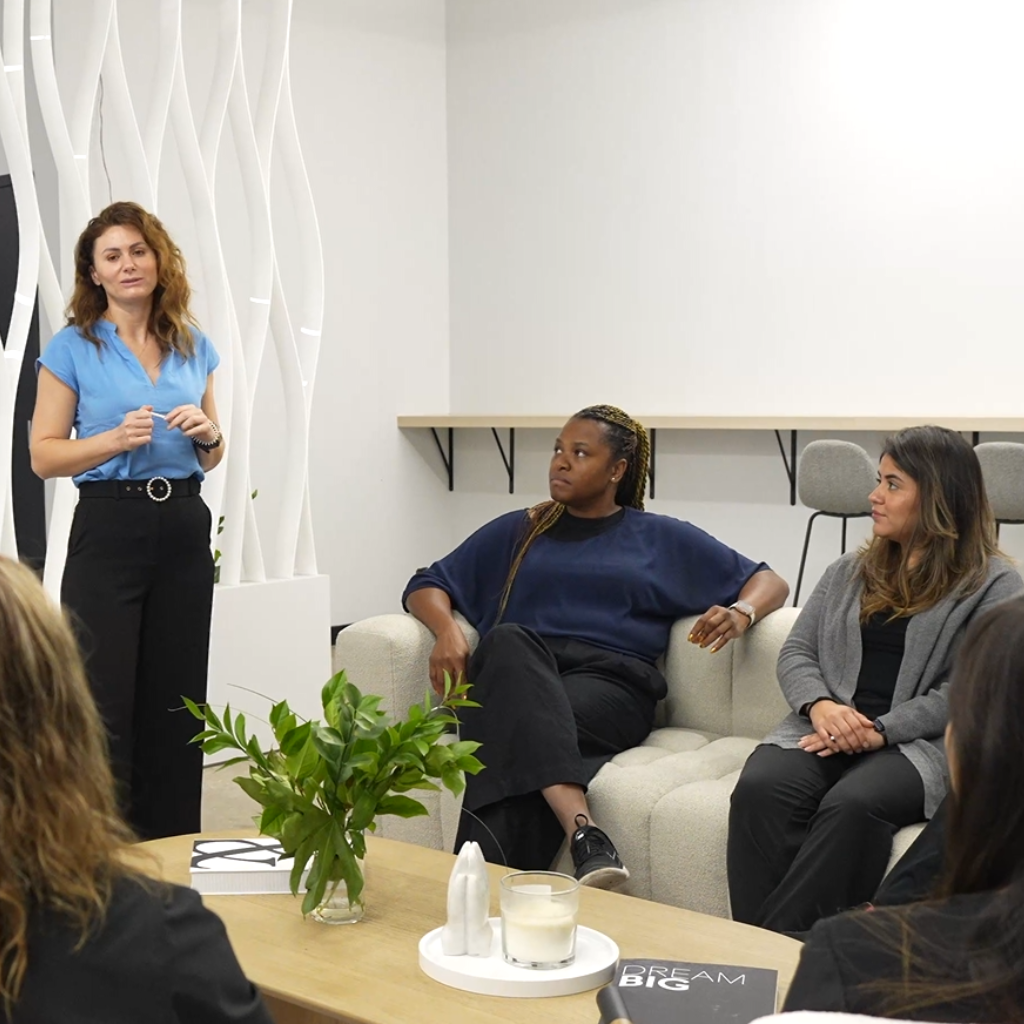 The Art of Beauty team discussing aesthetic treatments with a client